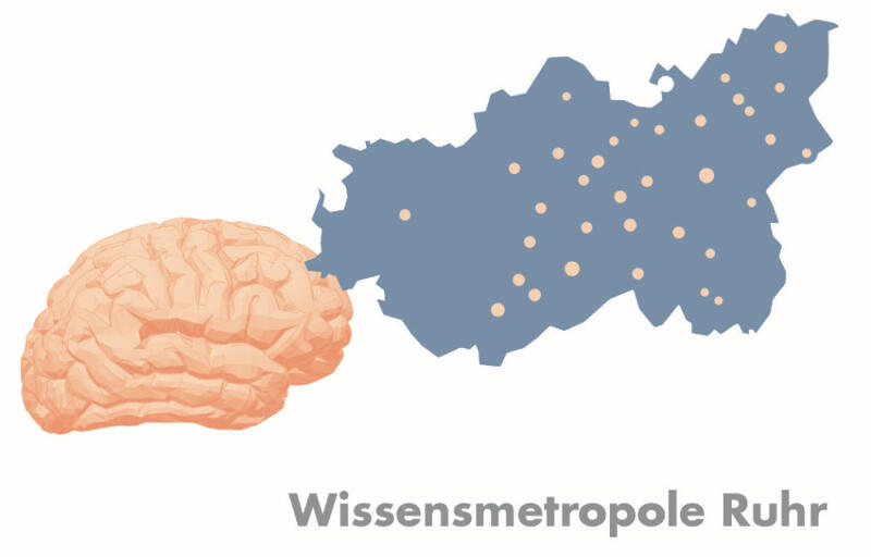 Wettbewerbsbeitrag, Flügelhirn, Logo für die Wissenmetropole Ruhr, 2016