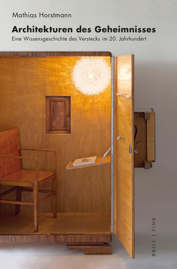Bucheinband, Architekturen des Geheimnisses, Paderborn: Brill | Fink, 2022 (mit einer Arbeit von Regina Baierl und einem Foto von Michael Heinrich)